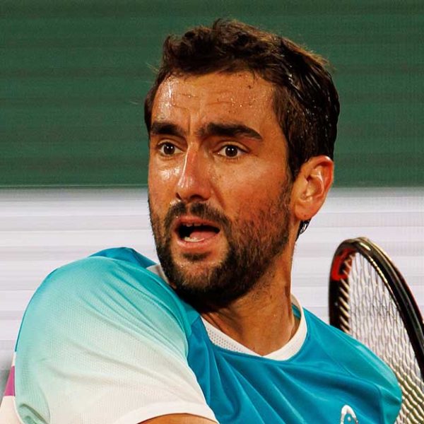 Marin Cilic in action at French Open