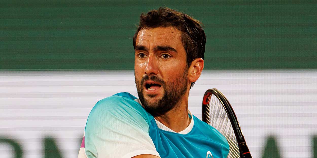 Marin Cilic in action at French Open