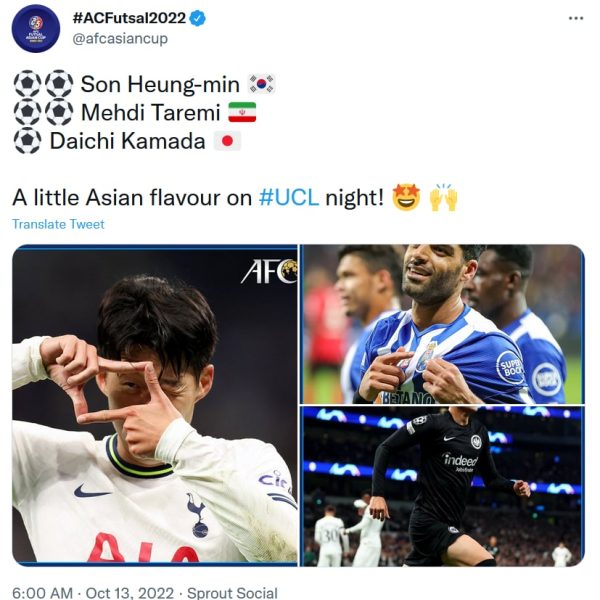 تمجید ای اف سی از ستاره های آسیایی در لیگ قهرمانان اروپا2